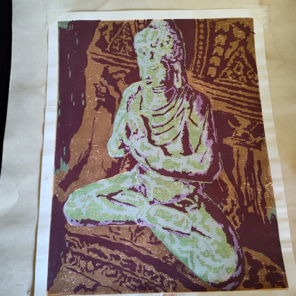 ORIGINAL Izawa Kiyohita (1907-1971), Seated Buddha - Picture 7 of 16